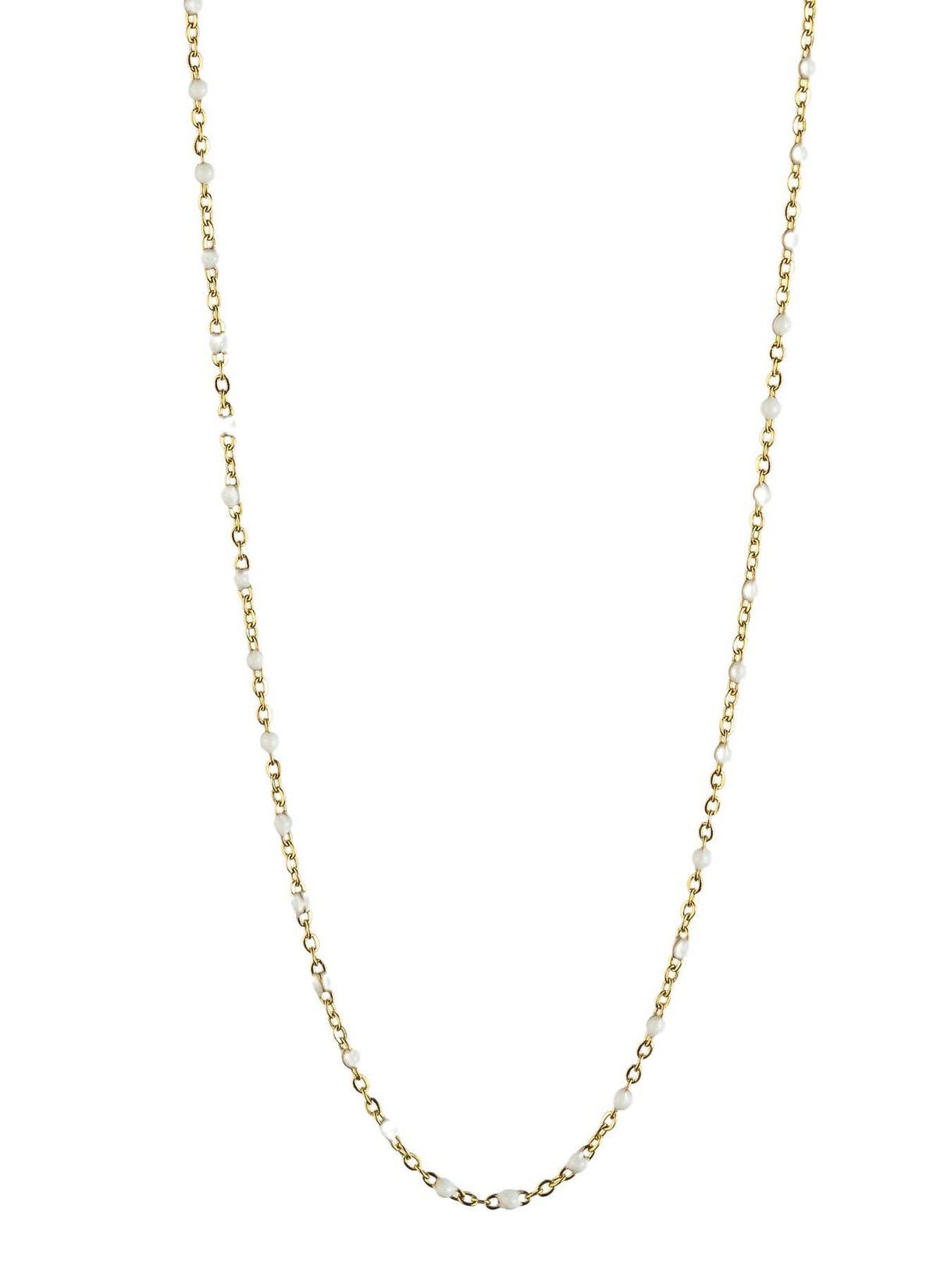 Cassette barokketting Alicia goud met multikleuren emaille
