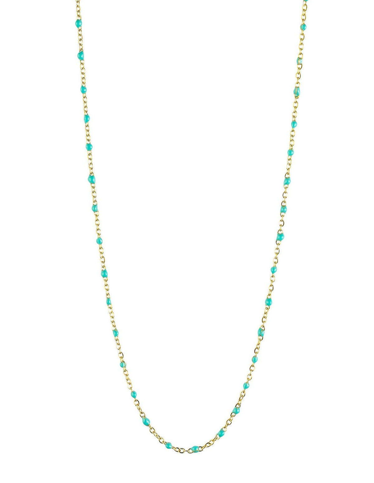 Cassette barokketting Alicia goud met multikleuren emaille