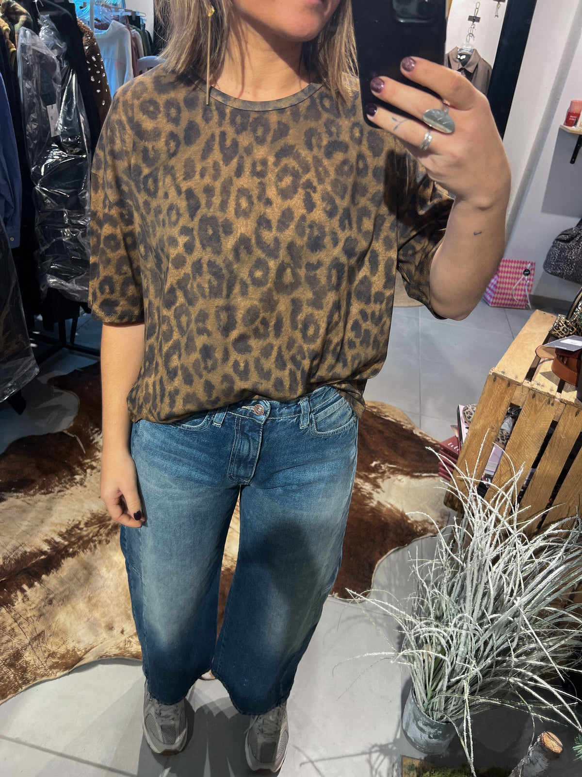 Shirt Berry Leopard