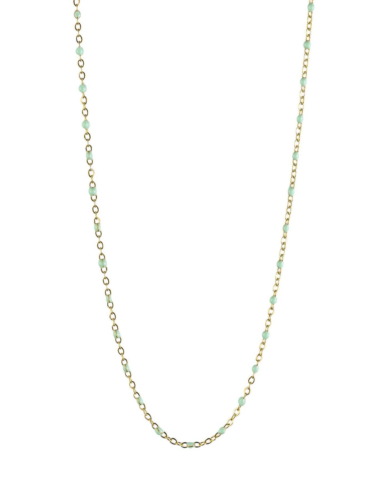 Cassette barokketting Alicia goud met multikleuren emaille