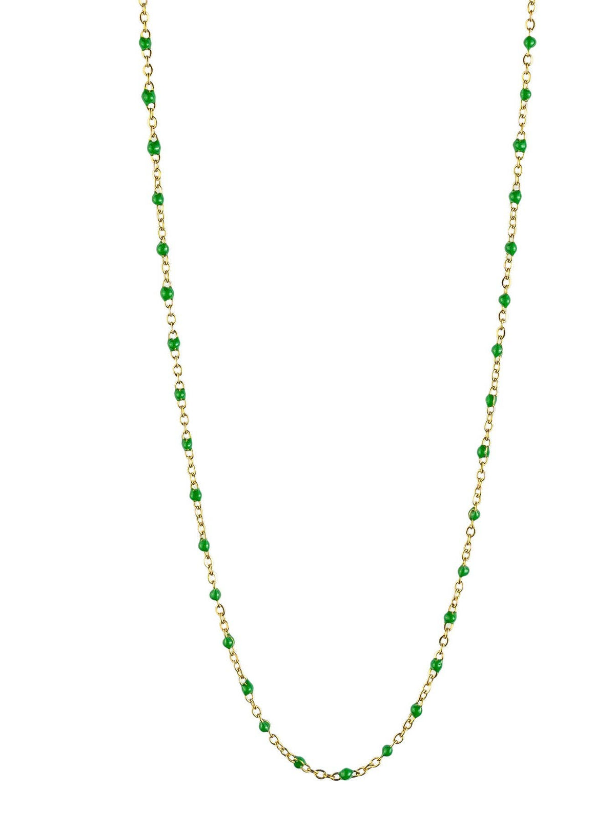 Cassette barokketting Alicia goud met multikleuren emaille