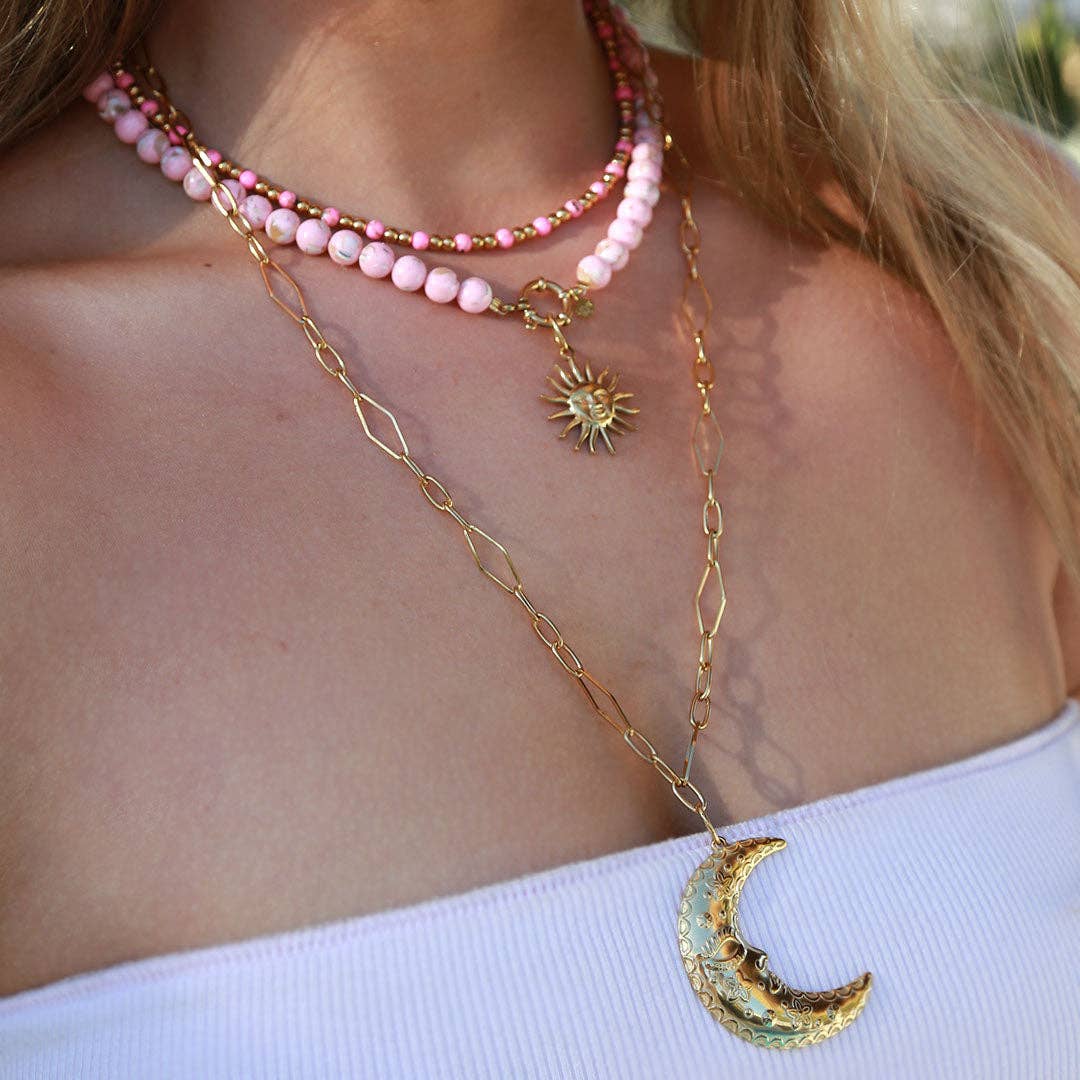 Gouden lange ketting