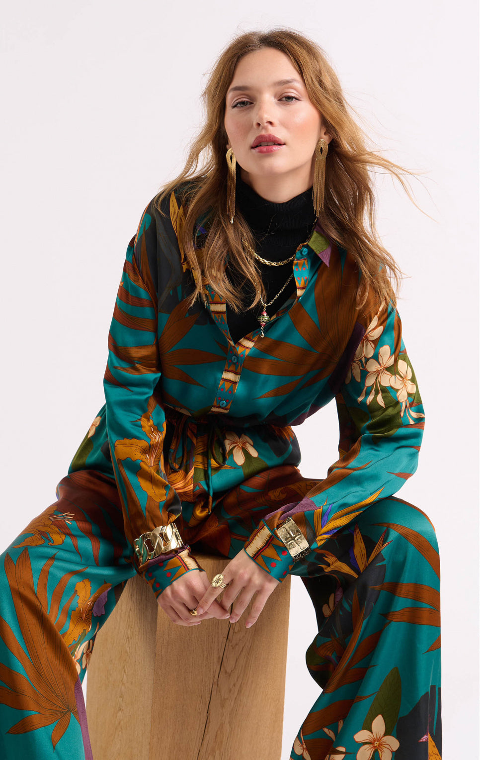 Blouse Petal Turquoise
