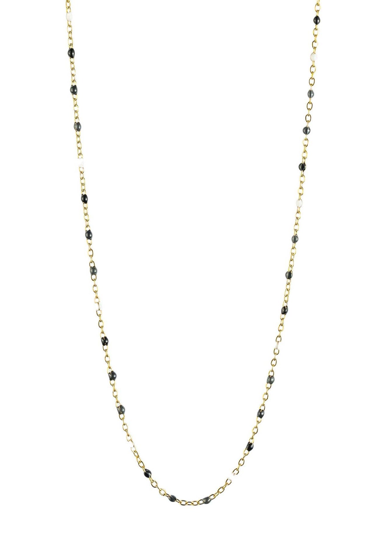 Cassette barokketting Alicia goud met multikleuren emaille
