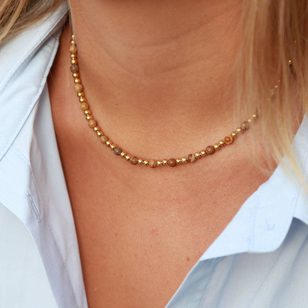 Necklace Moraira Jaspis