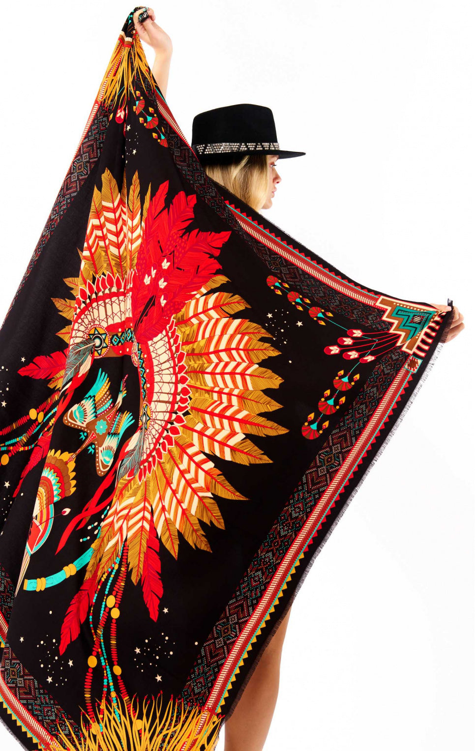 Scarf Nouveau Western maxi
