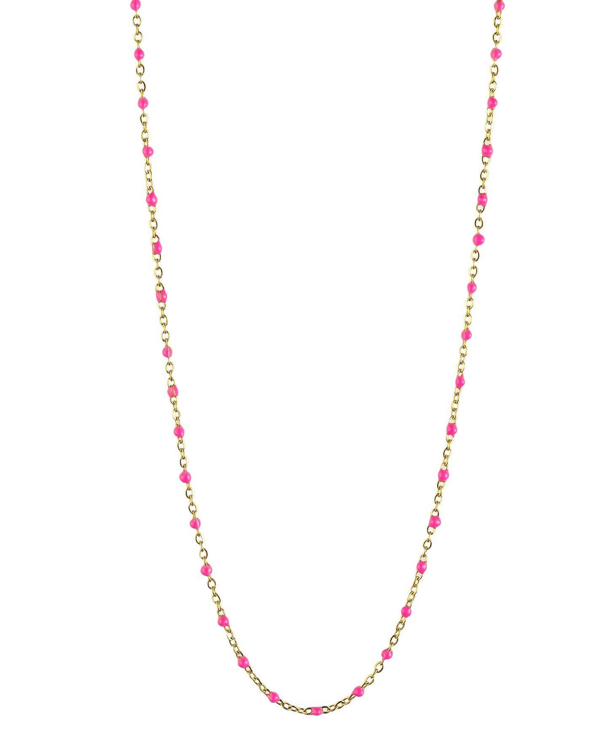 Cassette barokketting Alicia goud met multikleuren emaille