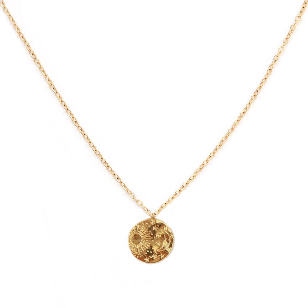 Necklace sun & star