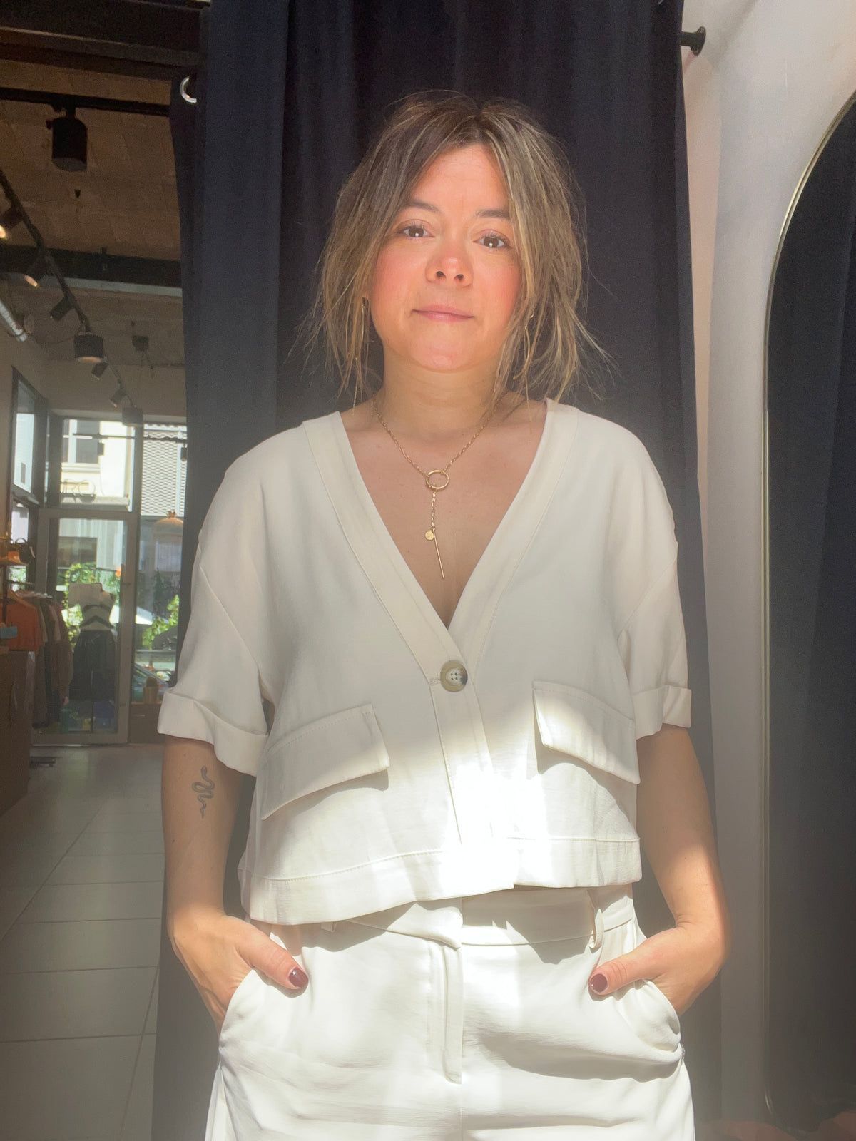 Blouse Crema