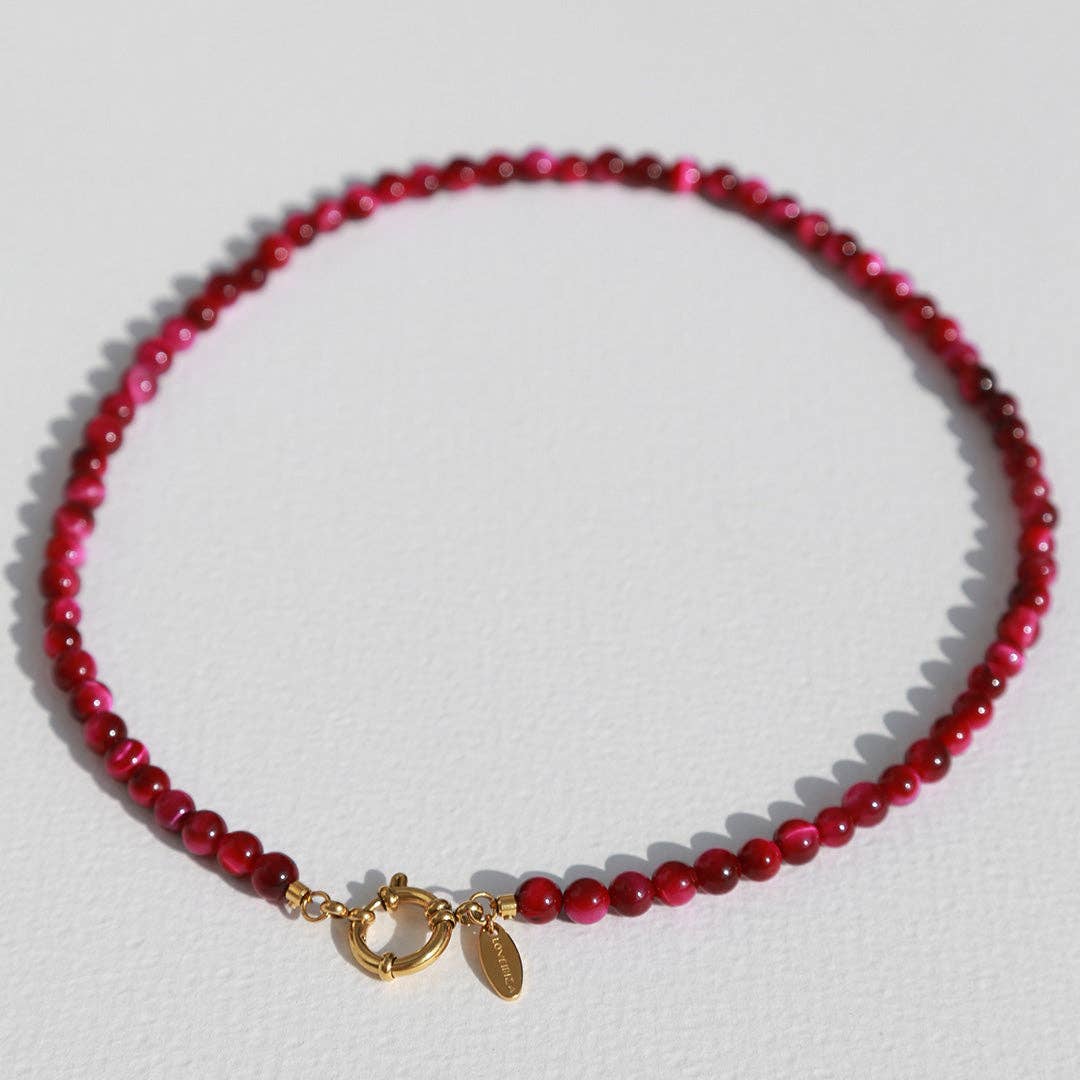 Necklace Javea Cerise