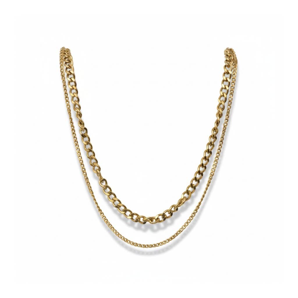 Joey dubbel gelaagde ketting