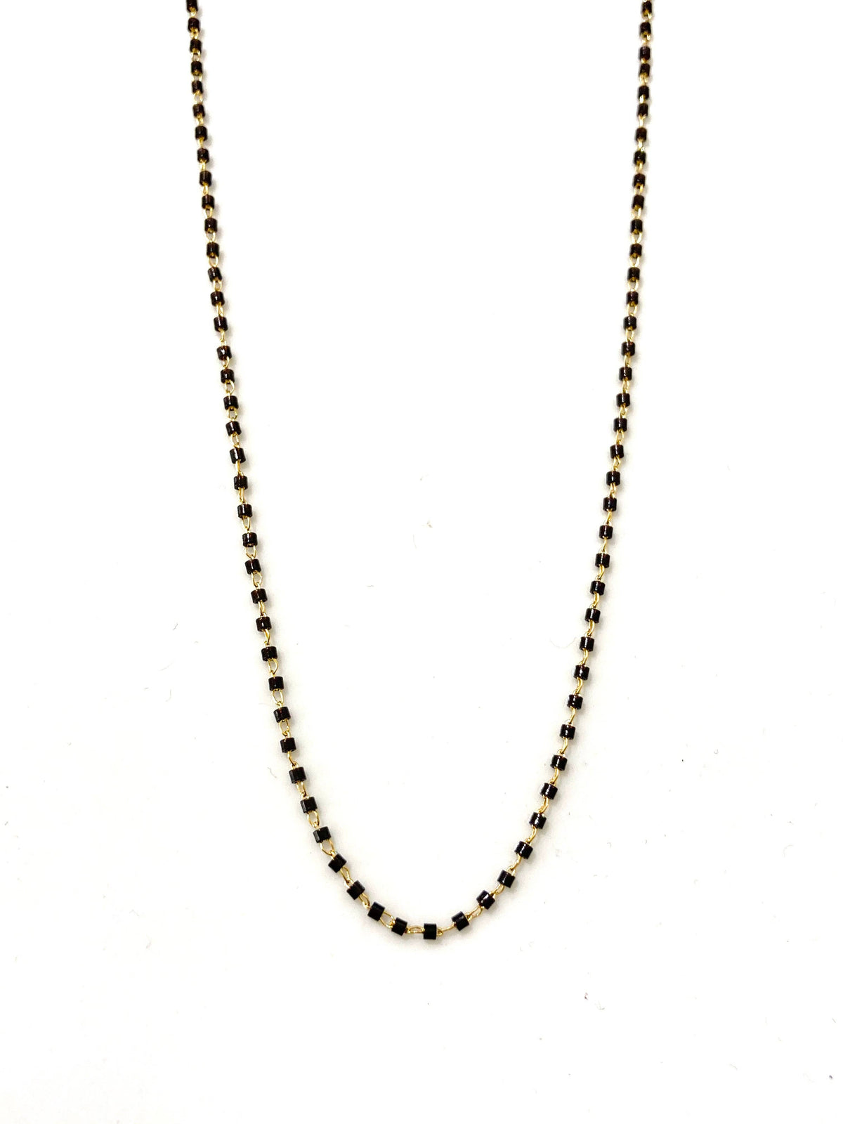 Cassette Miyuki ketting goud en multicolor