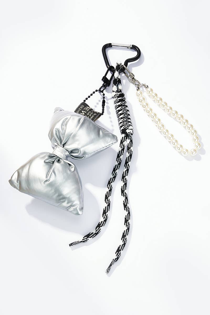Key Ring Silver Bow