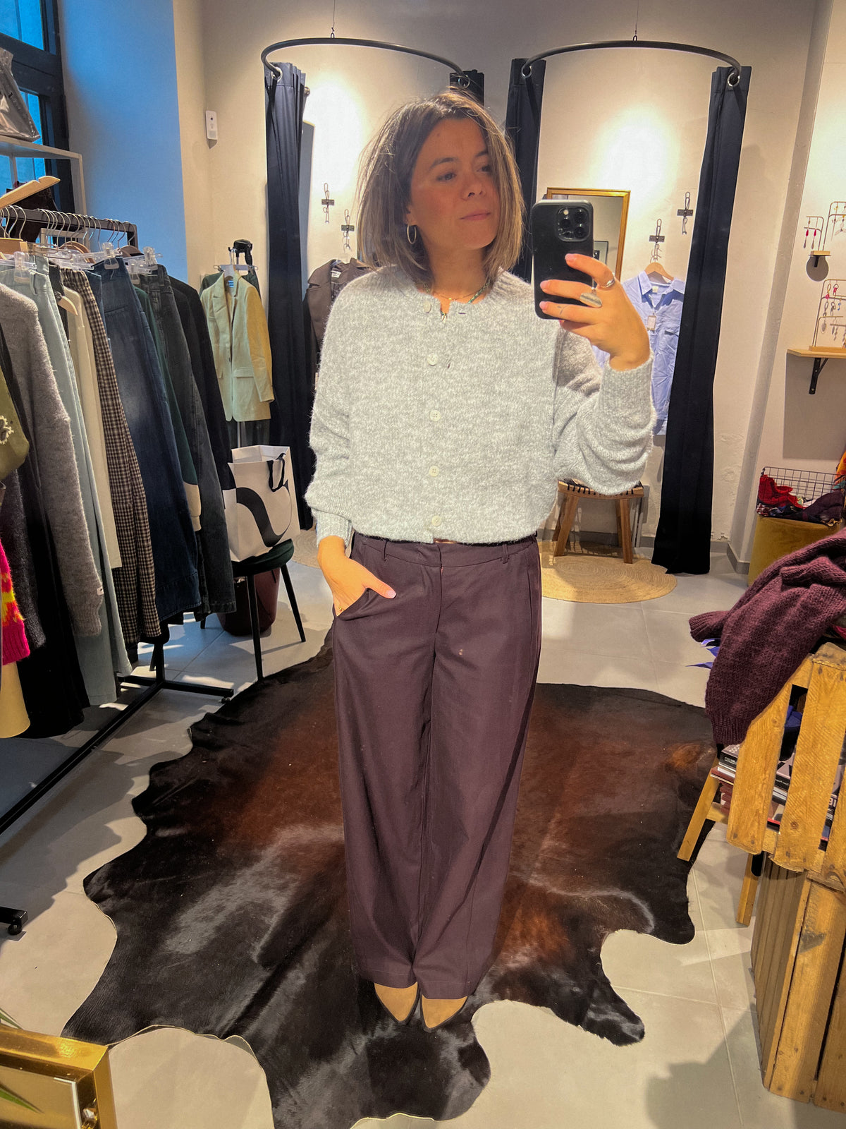 Trousers plume