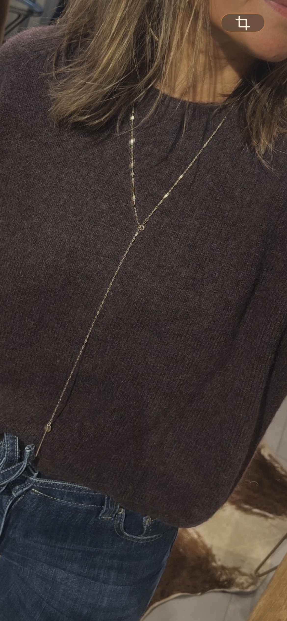 Necklace Pi Long Gold