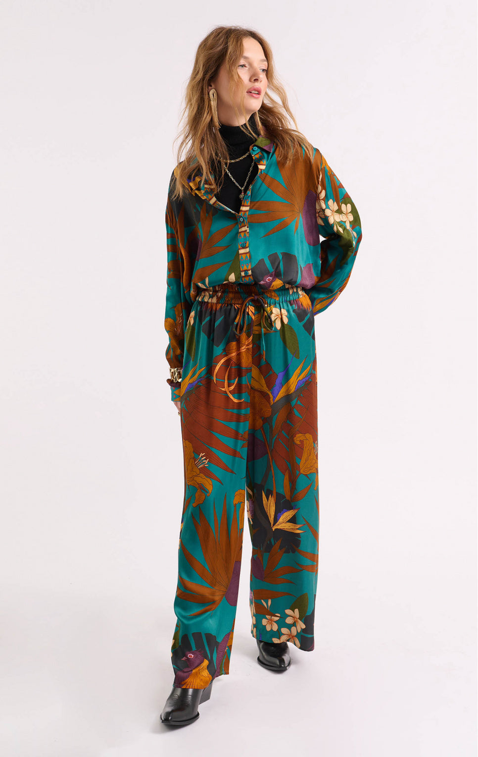 Blouse Petal Turquoise