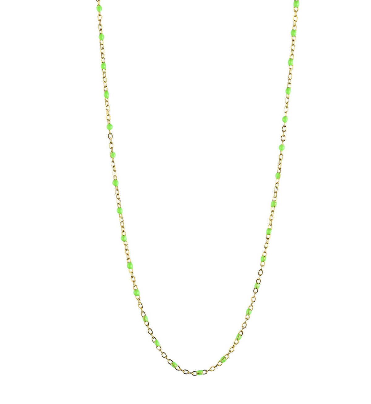 Cassette barokketting Alicia goud met multikleuren emaille